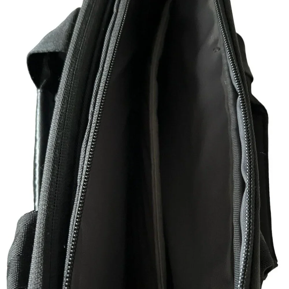 Dell Nylon Computer Laptop Briefcase Shoulder Bag Black Multi-Pocket/Fea…